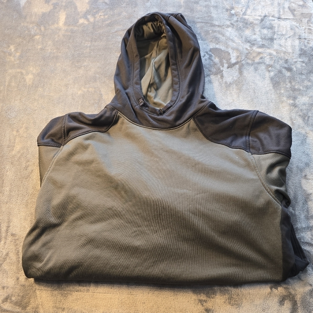 Under Armour Coldgear Reactor Hunter Green And Black Hoodie Size XL